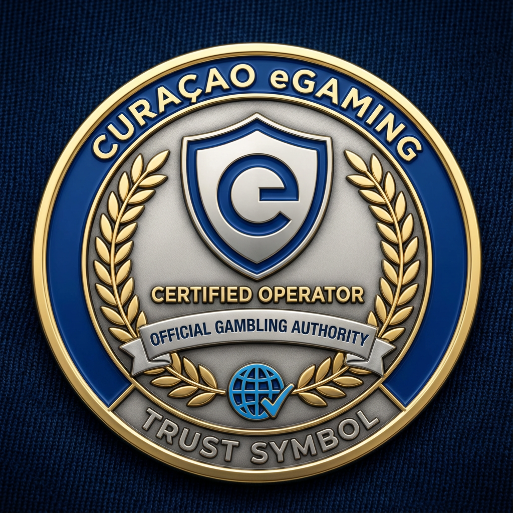 Curaçao eGaming License Badge - Licença oficial de cassino online